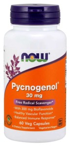Pycnogenol 30 mg 60 kapsułek Now Foods