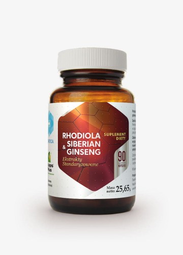 Rhodiola & Siberian Ginseng 90 kapsułek HEPATICA