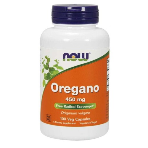 Liść Oregano 450 mg 100 kapsułek NOW FOODS