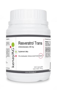 Zmikronizowany Resveratrol 100 mg 300 kapsułek KENAY