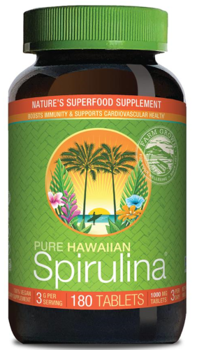 Hawajska Spirulina Pacifica 1000 mg 180 tabletek Cyanotech Co