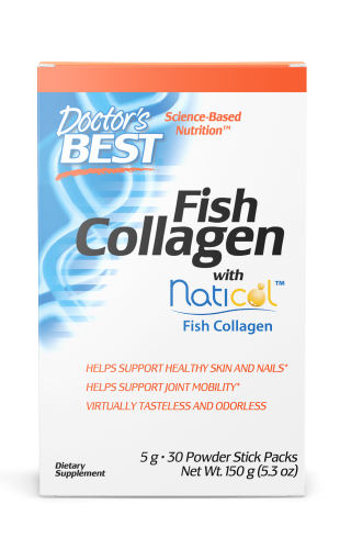 Kolagen typu I  Fish Collagen with Naticol Fish Collagen saszetki 5 g 30 szt. Doctor's Best