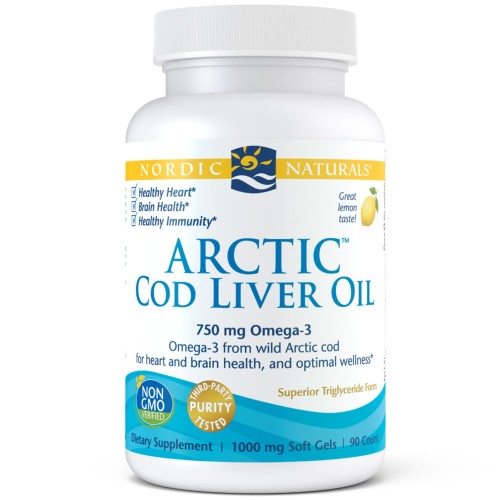 Arctic Cod Liver Oil Lemon 90 kapsułek Nordic Naturals