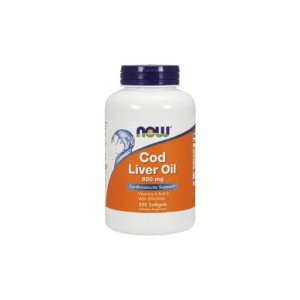 Now Foods Cod Liver Oil 650 mg 250 kapsułek