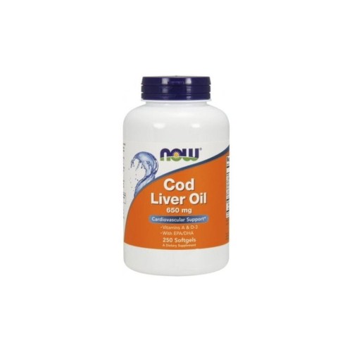 Now Foods Cod Liver Oil 650 mg 250 kapsułek