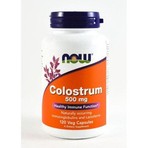 Colostrum 500 mg 120 kapsułek NOW FOODS