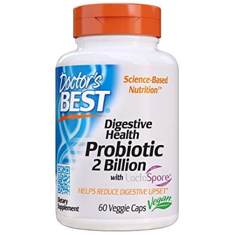 Digestive Health Probiotic with LactoSpore  Probiotyk 2 miliardy CFU 60 kapsułek Doctor's Best