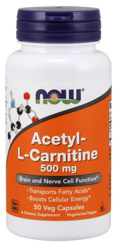 Acetyl LKarnityna HCI 500 mg 50 kapsułek NOW FOODS