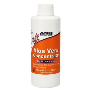 Aloe Vera Concentrate  Aloes koncentrat z Liści Aloesu 40:1 118 ml NOW FOODS