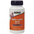 ALA  Kwas Alfa Liponowy 100 mg i Kwas Askorbinowy i Witamina E 60 kapsułek NOW FOODS