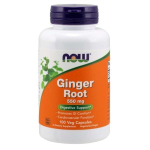 Ginger Root  Imbir 550 mg 100 kapsułek NOW FOODS