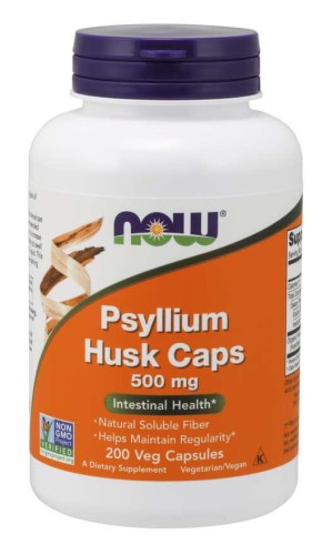 Psyllium Husk Caps  Babka Płesznik 500 mg 200 kapsułek