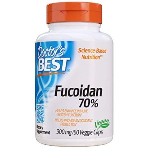 Fucoidan 70%  Ekstrakt Fucoidanu 300 mg 60 kapsułek Doctor's Best
