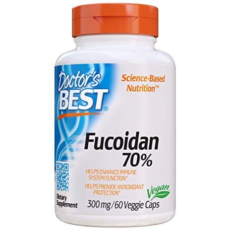 Fucoidan 70%  Ekstrakt Fucoidanu 300 mg 60 kapsułek Doctor's Best
