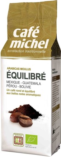 Café moulu Arabica Premium Equilibre Fair Trade Bio 250 G - Cafe Michel