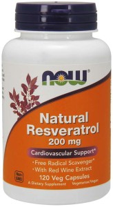 Natural Resveratrol 200 mg 120 kapsułek NOW FOODS