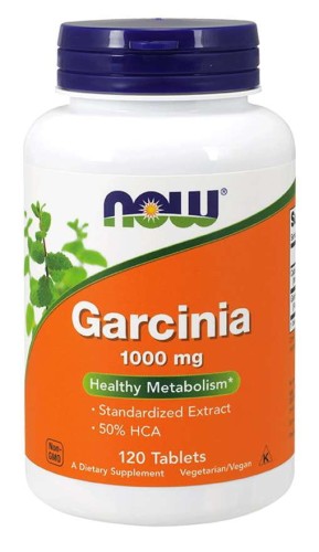 Garcinia  Garcinia Cambogia 50% HCA 1000 mg 120 tabletek NOW FOODS