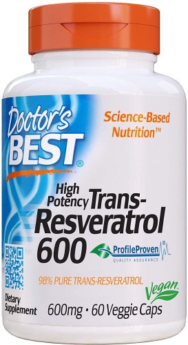 TransResveratrol 600 mg 60 kapsułek Doctor's Best