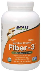 EKO Fiber3  Błonnik 454 g NOW FOODS