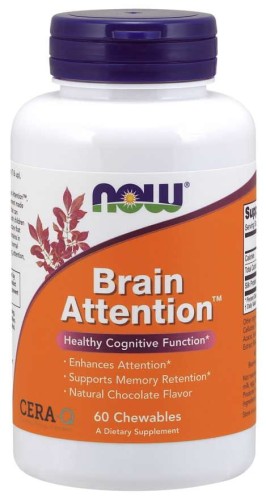 Gehirnaufmerksamkeit 60 Tabletten von NOW FOODS
