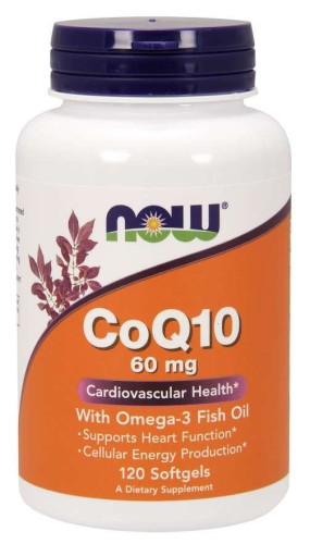 Koenzym Q10 i Omega3 120 kapsułek NOW FOODS