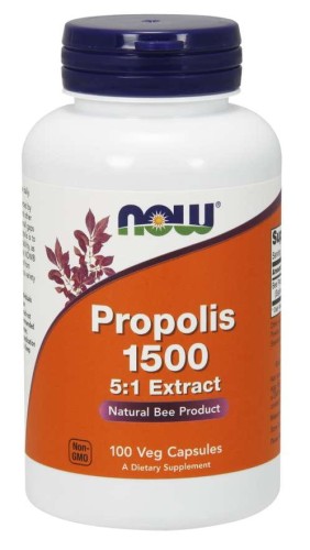 Propolis 1500  ekstrakt 5:1 100 kapsułek NOW FOODS