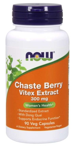 Chaste Berry Vitex Extract 90 kapsułek NOW FOODS