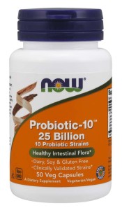 Probiotic10™ 25 Bilion 50 kapsułek NOW FOODS
