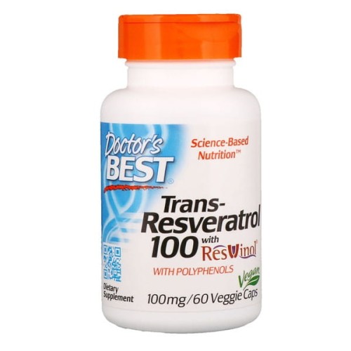 TransResveratrol 100 mg i Polifenole 80 mg 60 kapsułek Doctor's Best