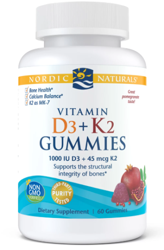 Vitamin D3 i K2 Gummies 60 żelek Nordic Naturals