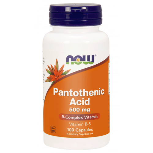 Pantothensäure Pantothensäure Vitamin B5 500 MG 100 Kapseln NOW FOODS