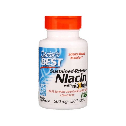 Witamina B3 NiaXtend  Niacyna 500 mg o przedłużonym uwalnianiu 120 tabletek Doctor's Best