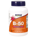Witamina B50  Kompleks Witamin B 100 kapsułek NOW FOODS