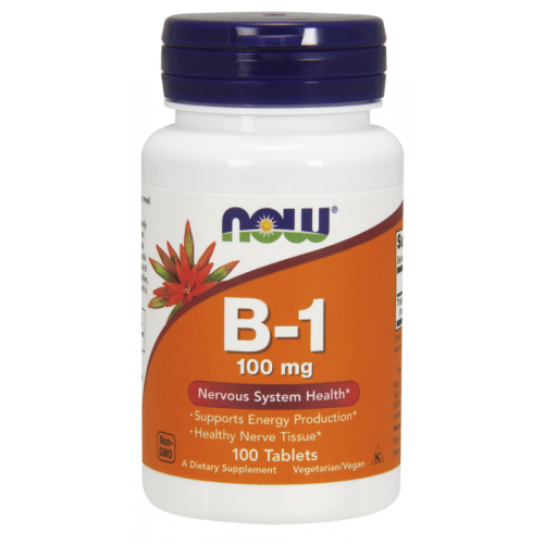 Witamina B1 Tiamina 100 tabletek NOW FOODS