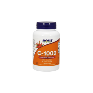 Witamina C 1000 mg z bioflawonoidami i dziką różą 100 tabletek NOW FOODS