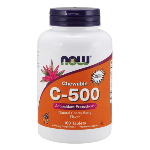 Witamina C 500 mg 100 tabletek NOW FOODS