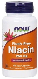 Witamina B3  Niacyna Niacin FlushFree 90 kapsułek NOW FOODS