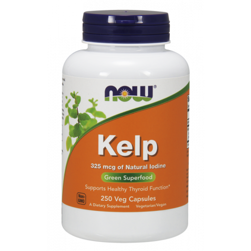 Kelp naturalny Jod  Morszczyn Pęcherzykowaty 250 kapsułek