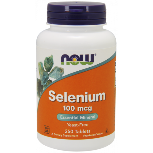 Selenium  Selen 100 mcg 250 tabletek NOW FOODS