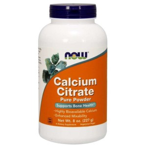 Calcium Citrate  Cytrynian Wapnia 227 g NOW FOODS
