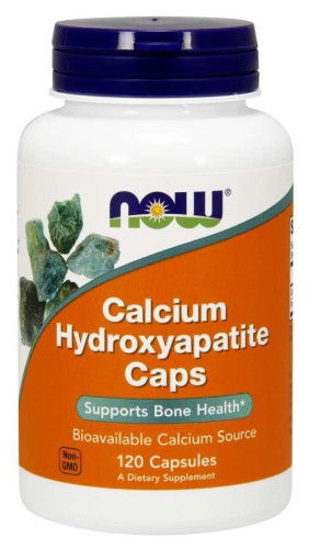 Calcium Hydroxyapatite Caps  Hydroksyapatyt Wapnia 120 kapsułek NOW FOODS