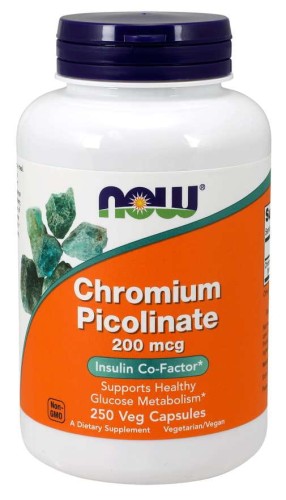 Chromium Picolinate  Pikolinian Chromu 250 kapsułek NOW FOODS