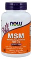 Siarka MSM  Metylosulfonylometan 1000 mg 120 kapsułek NOW FOODS