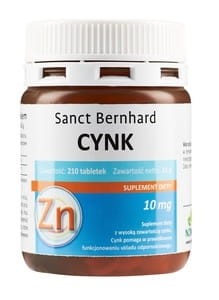 Cynk 210 tabletek Kräuterhaus Sanct Bernhard KG