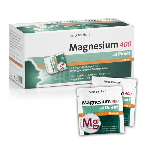 Magnesium 400 Direkt saszetki 2,1 g 60 szt. Kräuterhaus Sanct Bernhard KG