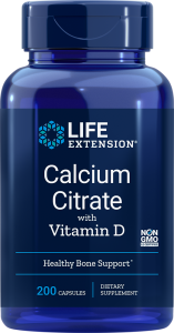 Calcium Citrate with Vitamin D 200 kapsułek Life Extension
