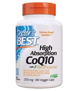 Koenzym Q10 100 mg i Piperyna BioPerine  Vegan 180 kapsułek Doctor's Best
