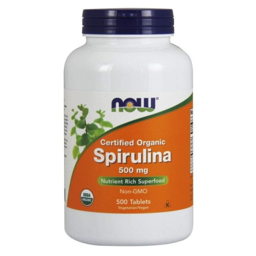 EKO Spirulina 500 mg 500 tabletek NOW FOODS