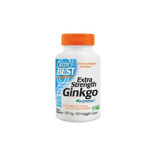 Ginkgo Biloba ekstrakt 120 kapsułek Doctor's Best