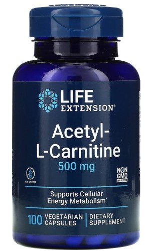 Acetyl LCarnitine 500 mg 100 kapsułek Life Extension